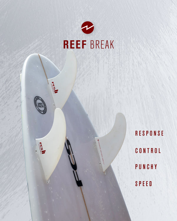 FCS II Accelerator White Edition Tri Fin Set - FCS JAPAN