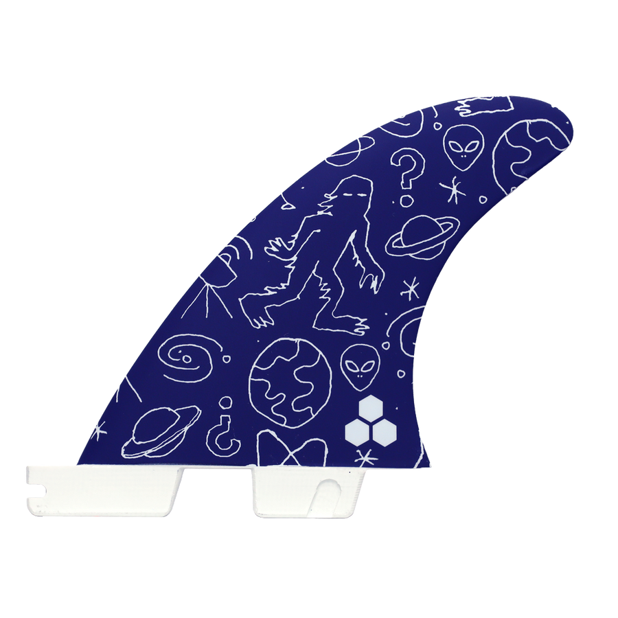 FCS II Channel Islands Solution PC Quad Rear Fin Set