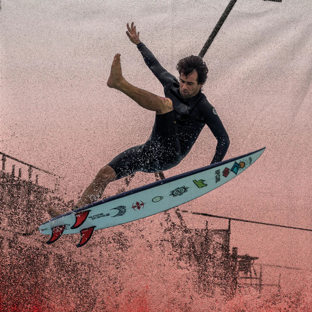 FCS II Mason Ho Code Red Signature Tri Fin Set - FCS JAPAN FCS II Mason Ho Code Red Signature Tri Fin Set - FCS JAPAN