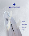 FCS II Performer White Edition Tri Fin Set